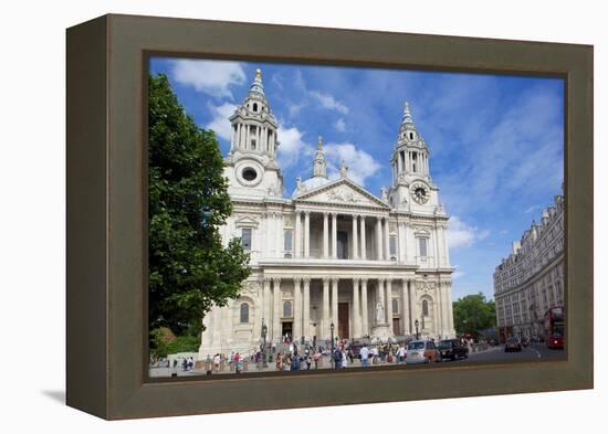 View of St. Paul's Cathedral, London, England, United Kingdom, Europe-Frank Fell-Framed Premier Image Canvas