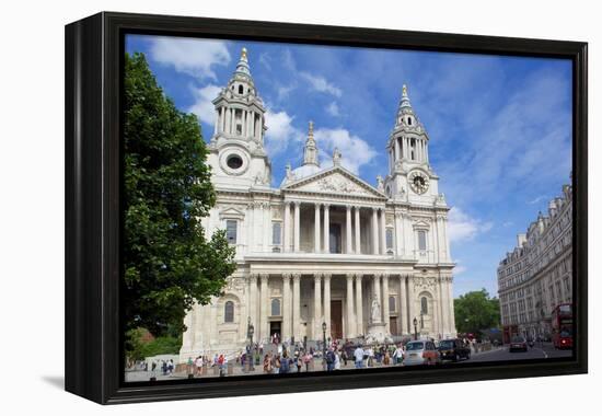 View of St. Paul's Cathedral, London, England, United Kingdom, Europe-Frank Fell-Framed Premier Image Canvas