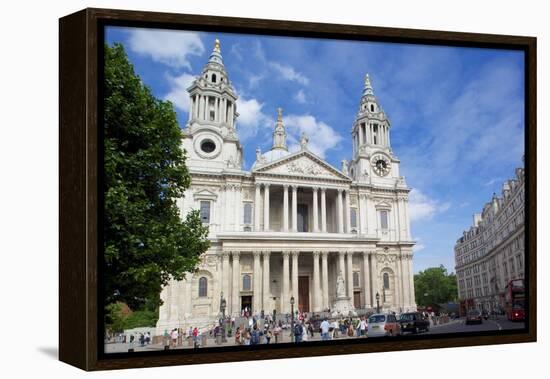 View of St. Paul's Cathedral, London, England, United Kingdom, Europe-Frank Fell-Framed Premier Image Canvas