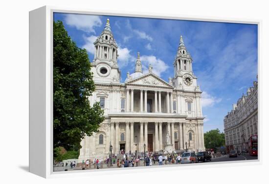View of St. Paul's Cathedral, London, England, United Kingdom, Europe-Frank Fell-Framed Premier Image Canvas