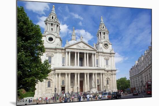 View of St. Paul's Cathedral, London, England, United Kingdom, Europe-Frank Fell-Mounted Photographic Print
