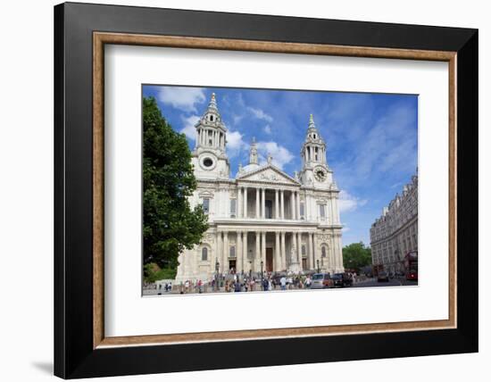 View of St. Paul's Cathedral, London, England, United Kingdom, Europe-Frank Fell-Framed Photographic Print