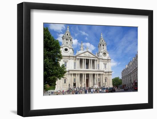 View of St. Paul's Cathedral, London, England, United Kingdom, Europe-Frank Fell-Framed Photographic Print