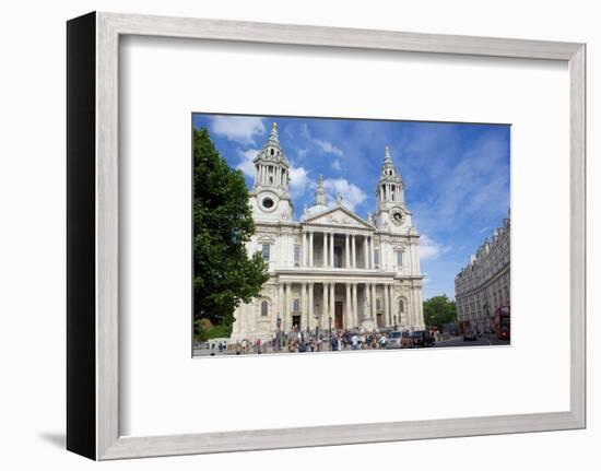 View of St. Paul's Cathedral, London, England, United Kingdom, Europe-Frank Fell-Framed Photographic Print