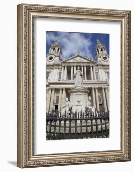 View of St. Paul's Cathedral, London, England, United Kingdom, Europe-Frank Fell-Framed Photographic Print