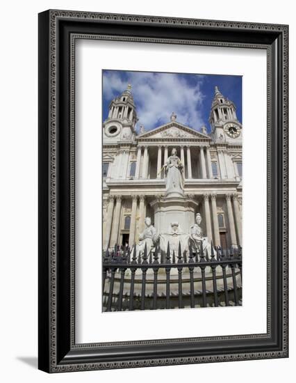 View of St. Paul's Cathedral, London, England, United Kingdom, Europe-Frank Fell-Framed Photographic Print