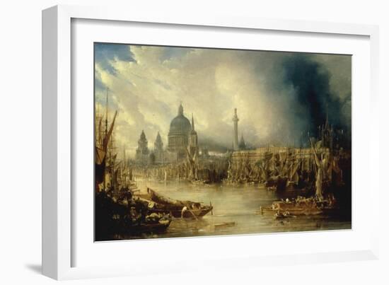 View of St Paul's from the Thames-John Gendall-Framed Giclee Print