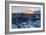 View of St. Pauli at sunset, Hamburg, Germany, Europe-Ian Trower-Framed Photographic Print