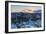 View of St. Pauli at sunset, Hamburg, Germany, Europe-Ian Trower-Framed Photographic Print