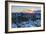 View of St. Pauli at sunset, Hamburg, Germany, Europe-Ian Trower-Framed Photographic Print