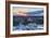 View of St. Pauli at sunset, Hamburg, Germany, Europe-Ian Trower-Framed Photographic Print