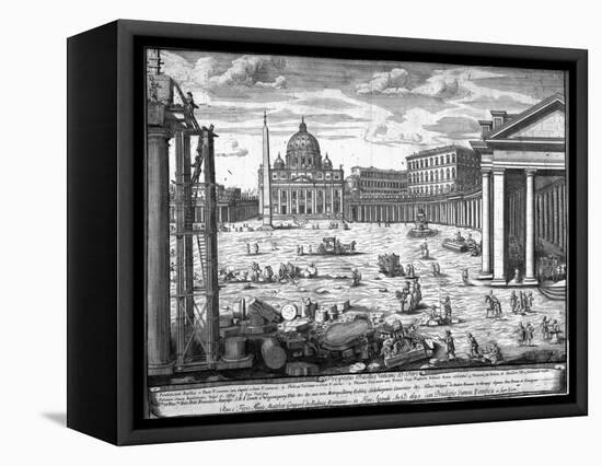 View of St. Peter's, Rome-Giovanni Battista Piranesi-Framed Premier Image Canvas