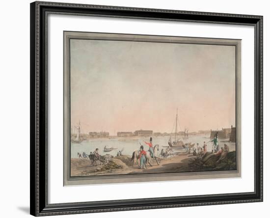 View of St. Petersburg from the Neva, 1808-Christian Gottlieb Hammer-Framed Giclee Print