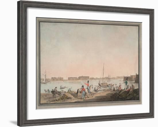 View of St. Petersburg from the Neva, 1808-Christian Gottlieb Hammer-Framed Giclee Print