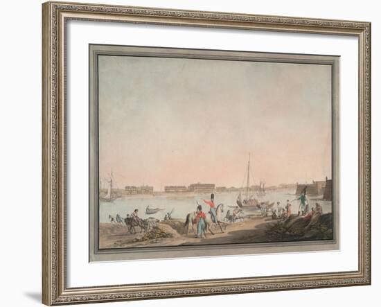 View of St. Petersburg from the Neva, 1808-Christian Gottlieb Hammer-Framed Giclee Print