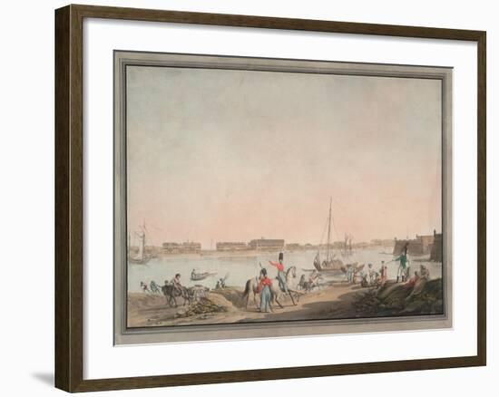 View of St. Petersburg from the Neva, 1808-Christian Gottlieb Hammer-Framed Giclee Print