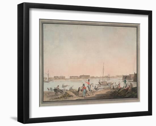 View of St. Petersburg from the Neva, 1808-Christian Gottlieb Hammer-Framed Giclee Print