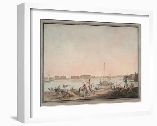 View of St. Petersburg from the Neva, 1808-Christian Gottlieb Hammer-Framed Giclee Print