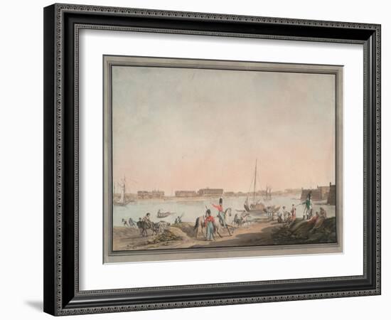 View of St. Petersburg from the Neva, 1808-Christian Gottlieb Hammer-Framed Giclee Print