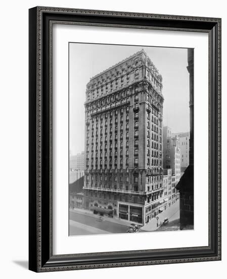 View of St Regis Hotel in NYC-Irving Underhill-Framed Photographic Print