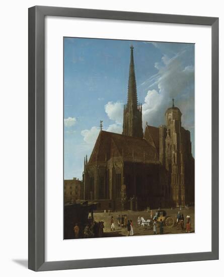 View of St. Stephens Cathedral, Vienna-Eugène Boudin-Framed Giclee Print