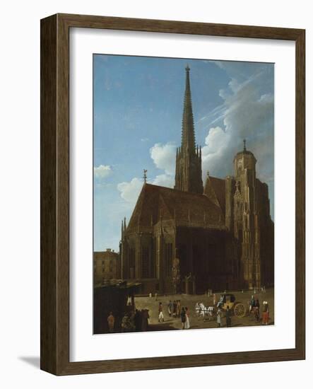 View of St. Stephens Cathedral, Vienna-Eugène Boudin-Framed Giclee Print