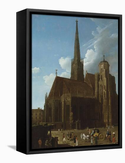 View of St. Stephens Cathedral, Vienna-Eugène Boudin-Framed Premier Image Canvas