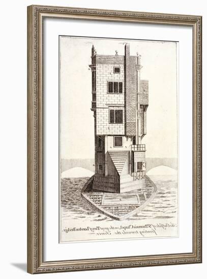 View of St Thomas Chapel, London Bridge, London, C1750-null-Framed Giclee Print