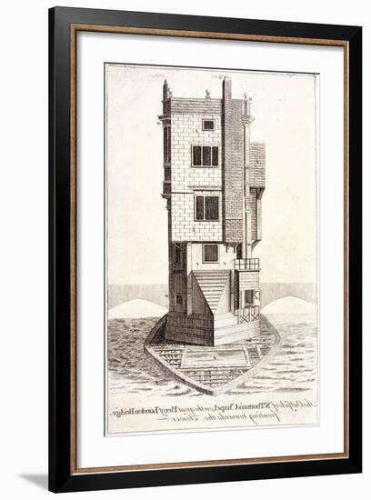 View of St Thomas Chapel, London Bridge, London, C1750-null-Framed Giclee Print