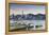 View of Star Ferry Terminal and Hong Kong Island Skyline at Dusk, Hong Kong, China, Asia-Ian Trower-Framed Premier Image Canvas