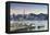 View of Star Ferry Terminal and Hong Kong Island Skyline at Dusk, Hong Kong, China, Asia-Ian Trower-Framed Premier Image Canvas