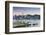 View of Star Ferry Terminal and Hong Kong Island Skyline at Dusk, Hong Kong, China, Asia-Ian Trower-Framed Photographic Print