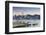 View of Star Ferry Terminal and Hong Kong Island Skyline at Dusk, Hong Kong, China, Asia-Ian Trower-Framed Photographic Print