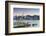 View of Star Ferry Terminal and Hong Kong Island Skyline at Dusk, Hong Kong, China, Asia-Ian Trower-Framed Photographic Print