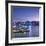 View of Star Ferry Terminal and Hong Kong Island skyline, Hong Kong, China-Ian Trower-Framed Photographic Print