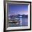 View of Star Ferry Terminal and Hong Kong Island skyline, Hong Kong, China-Ian Trower-Framed Photographic Print