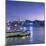 View of Star Ferry Terminal and Hong Kong Island skyline, Hong Kong, China-Ian Trower-Mounted Photographic Print