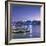 View of Star Ferry Terminal and Hong Kong Island skyline, Hong Kong, China-Ian Trower-Framed Photographic Print