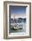 View of Star Ferry Terminal and Hong Kong Island skyline, Hong Kong, China-Ian Trower-Framed Photographic Print