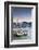 View of Star Ferry Terminal and Hong Kong Island skyline, Hong Kong, China-Ian Trower-Framed Photographic Print