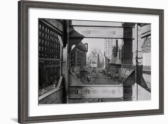 View of Steel Girders of the Old times Tower-null-Framed Photographic Print