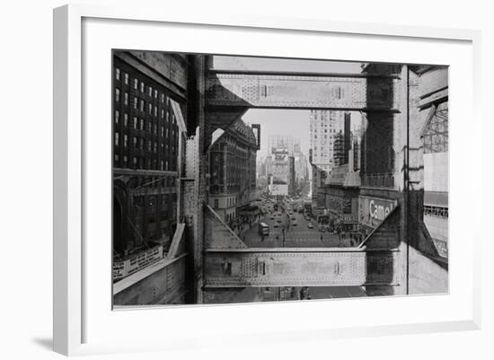 View of Steel Girders of the Old times Tower-null-Framed Photographic Print