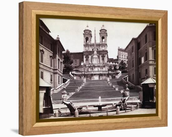 View Of Steps In Piazza Di Spagna-Bettmann-Framed Premier Image Canvas