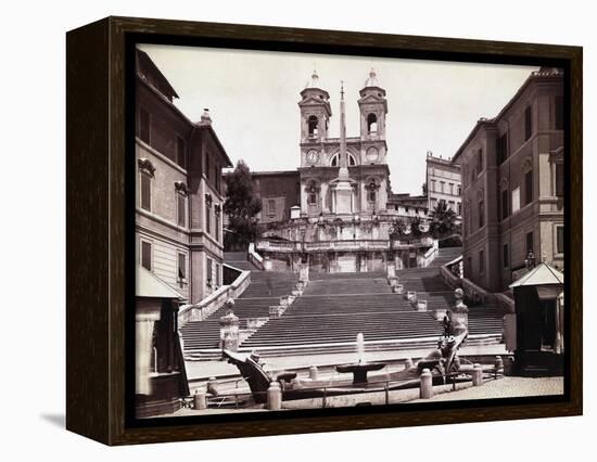 View Of Steps In Piazza Di Spagna-Bettmann-Framed Premier Image Canvas