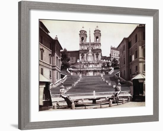 View Of Steps In Piazza Di Spagna-Bettmann-Framed Photographic Print