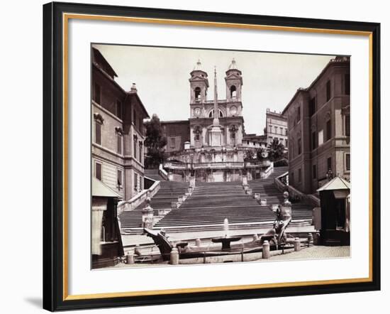 View Of Steps In Piazza Di Spagna-Bettmann-Framed Photographic Print