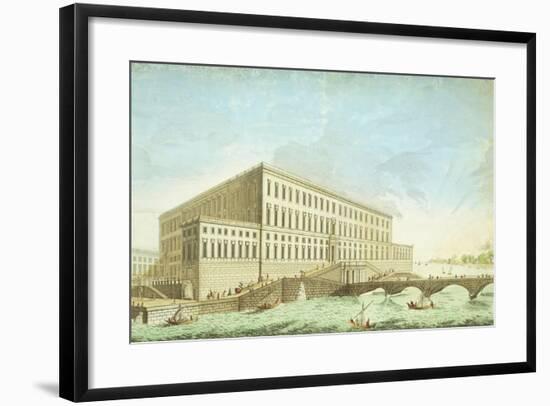 View of Stockholm, Sweden Engraving-null-Framed Giclee Print