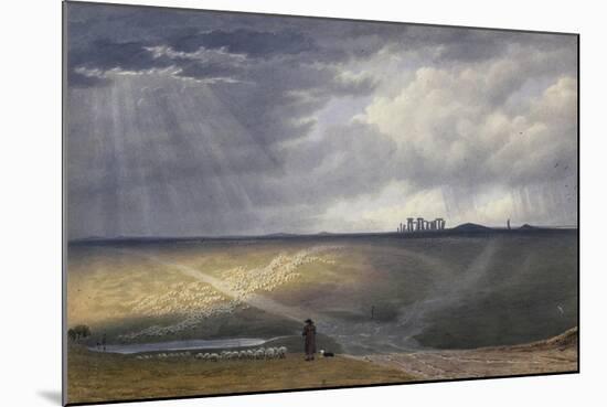 View of Stonehenge-J. M. W. Turner-Mounted Giclee Print