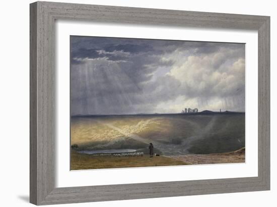 View of Stonehenge-J. M. W. Turner-Framed Giclee Print