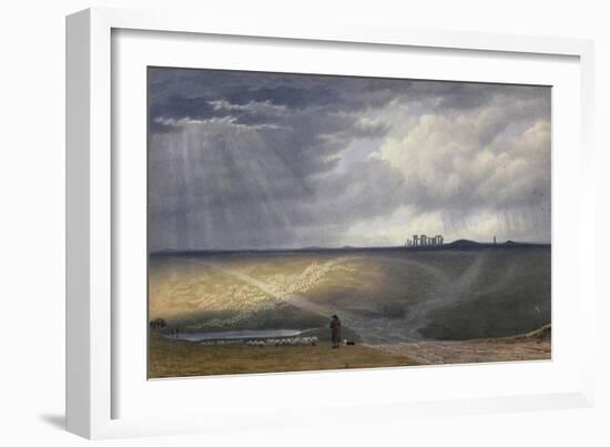 View of Stonehenge-J. M. W. Turner-Framed Giclee Print